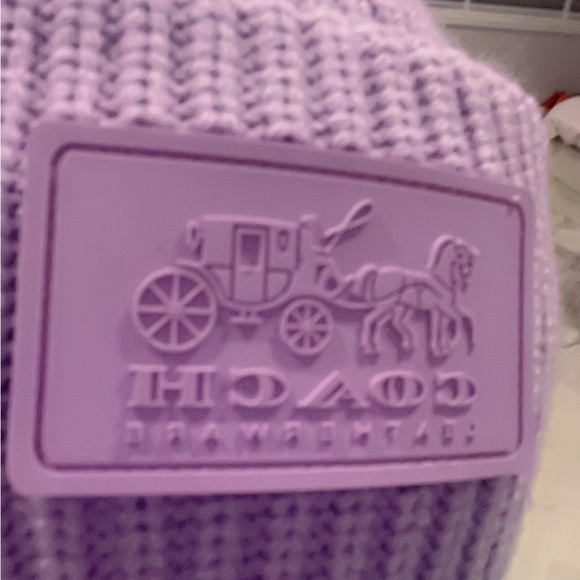 Coach beautiful beanie hat New with tag one size feet all from Nordstrom - Picture 3 of 8
